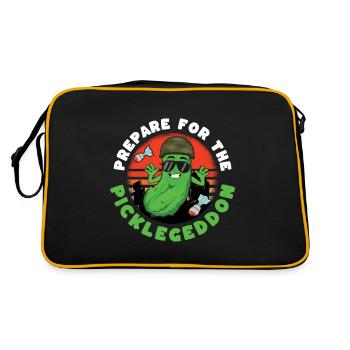 Prepare For The Picklegeddon - Retro Bag - black/gold - Back