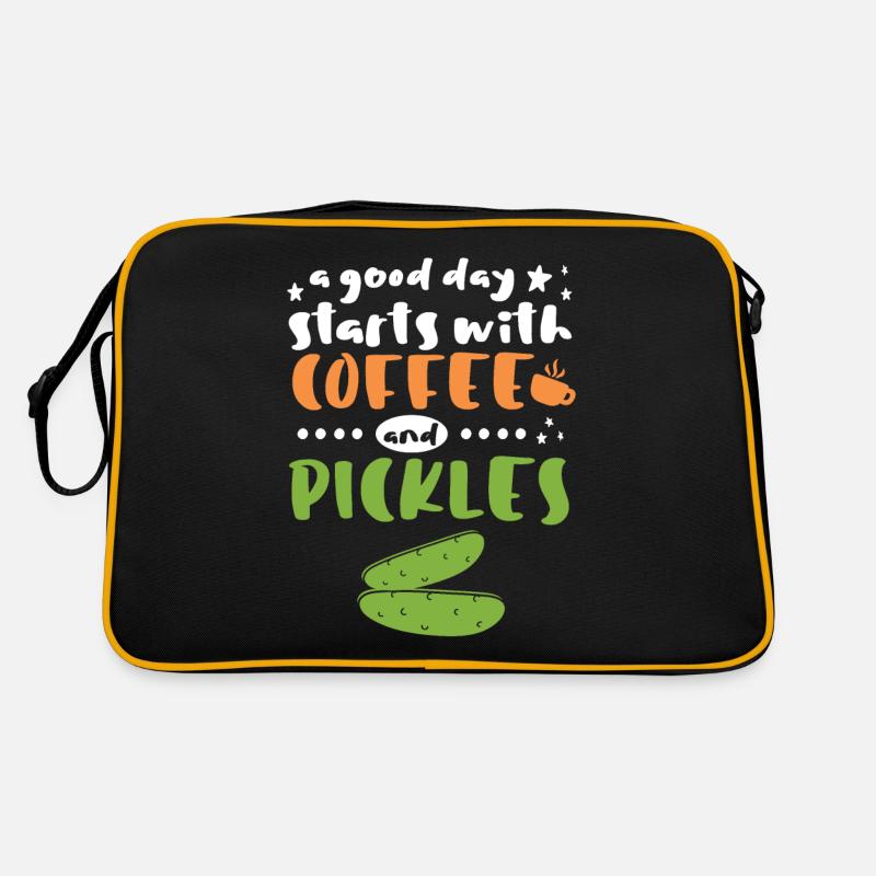 Commence par du café et des cornichons Sac Retro