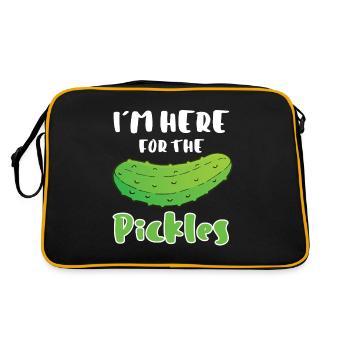 In Here For The Pickles - Retro Bag - black/gold - Back