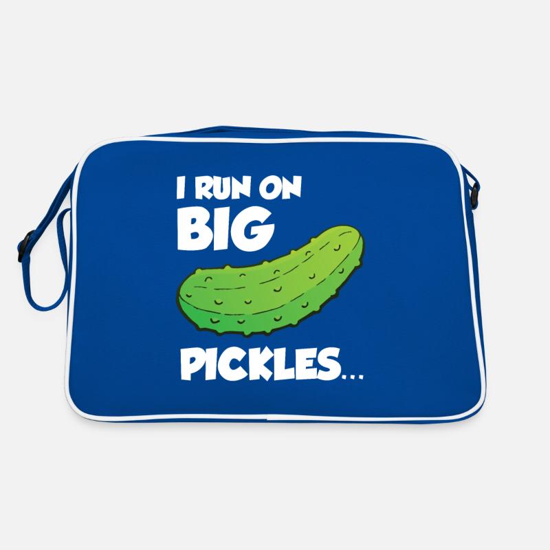 Je cours sur de gros cornichons Sac Retro
