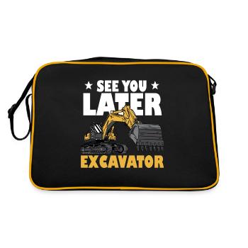 See You Later Excavator - Retro Bag - black/gold - Back