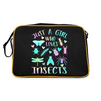 Juste une fille qui aime les insectes - Sac Retro - noir/or - Dos