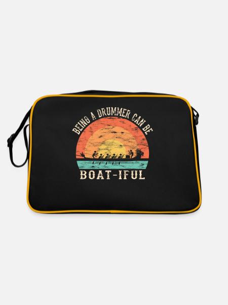 Chinese Dragon Boat Race - Retro Bag - black/gold - Back