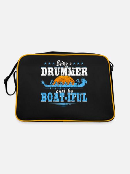 Chinese Dragon Boat Race - Retro Bag - black/gold - Back