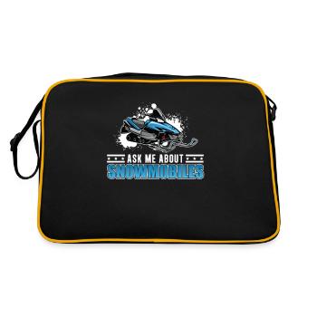 Snowmobiling Snowmobiles For A Snowmobiler - Retro Bag - black/gold - Back