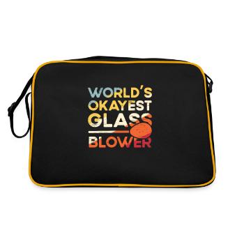 Glassblowing The best glass in the world - Retro Bag - black/gold - Back