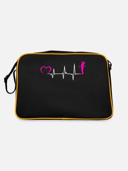 Heartbeat Jumping Rope Women - Retro Bag - black/gold - Back