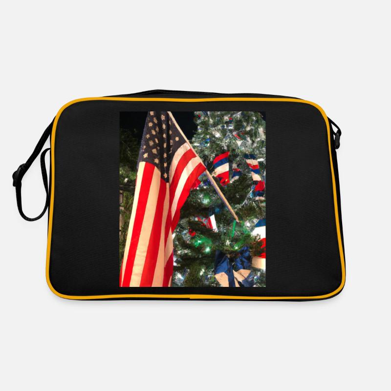 American Christmas Christmas Tree with US Retro Bag