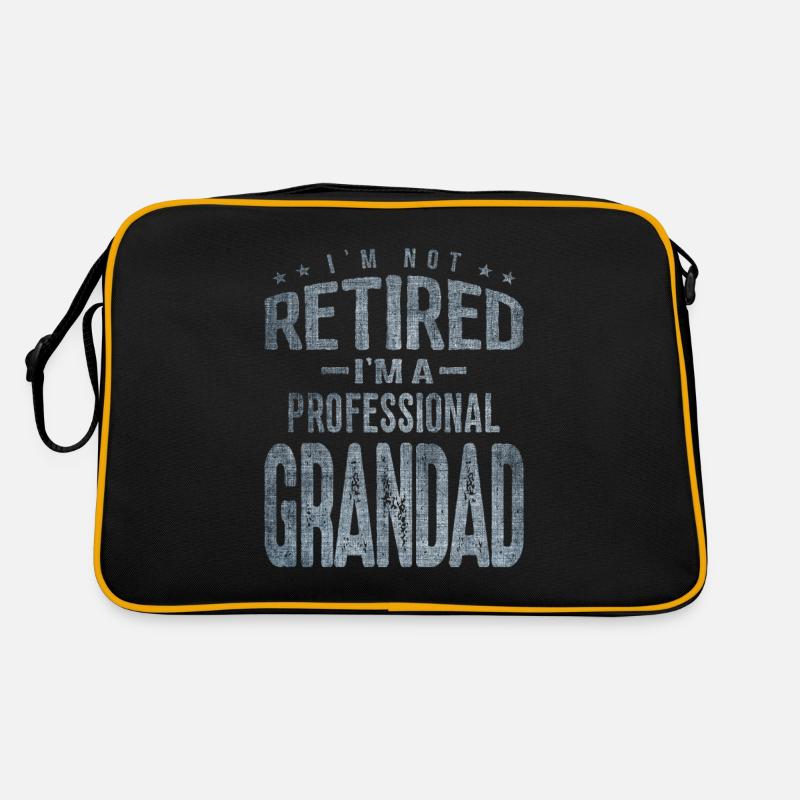 Ich bin nicht im Ruhestand, ich bin ein professioneller Opa Retro Tasche