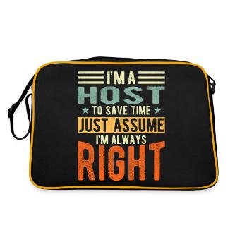 Host - Retro Bag - black/gold - Back