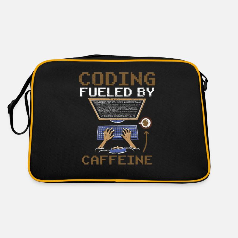 Programmation alimentée par le codage de la caféine Sac Retro