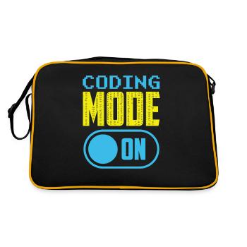 Programming Mode A Coding Coder Programmer - Retro Bag - black/gold - Back