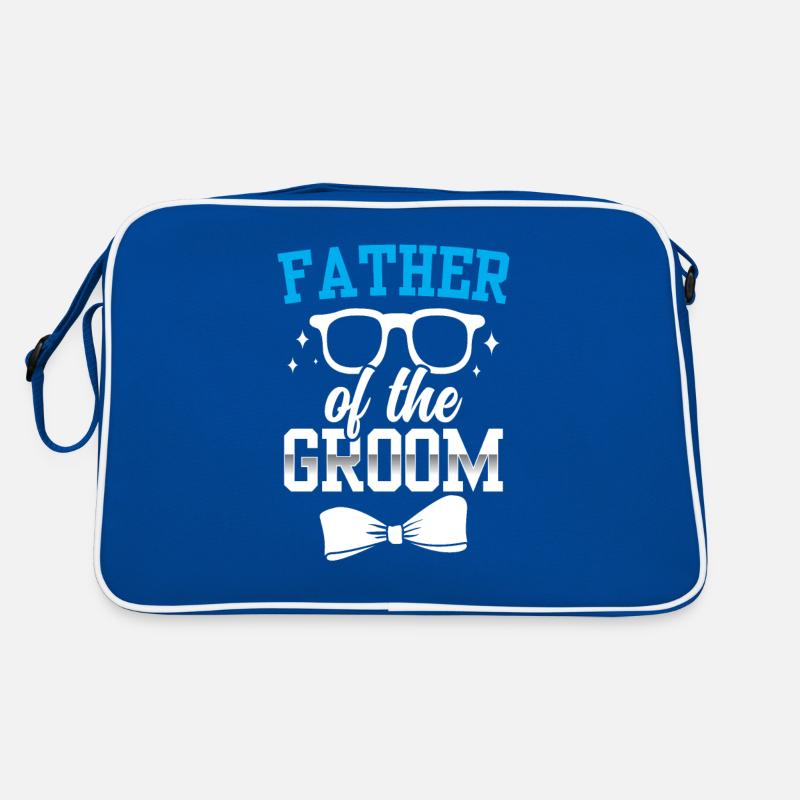 Vater Des Bräutigams Hochzeit Bräutigam Party Retro Tasche