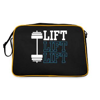 Lift Workout Weightlifting Gym Weightlifting - Sac Retro - noir/or - Dos