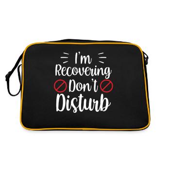 Je s’il vous plaît ne pas déranger la récupération - Sac Retro - noir/or - Dos