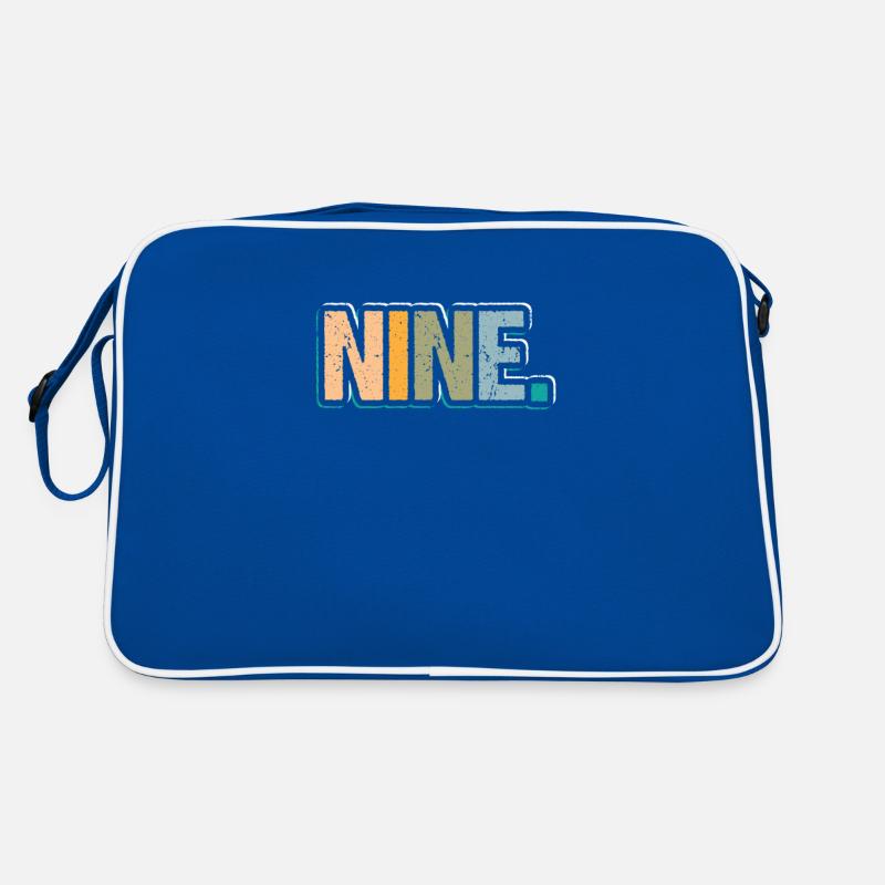 9e anniversaire Enfants Neuf ans Sac Retro