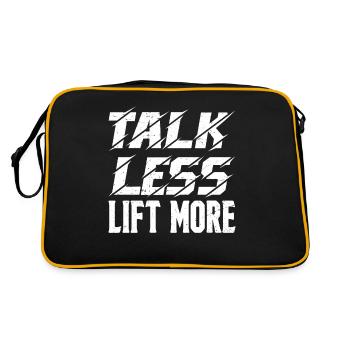 Talk Less Lift More 13 - Retro Bag - black/gold - Back