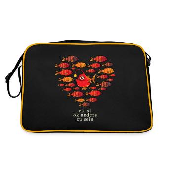 Be Different it's ok to be different - Retro Bag - black/gold - Back