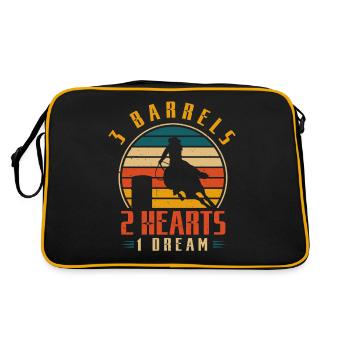 3 Barils 2 Cœurs 1 Rêve - Sac Retro - noir/or - Dos