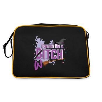 Tonight I M A Witch - Retro Bag - black/gold - Back