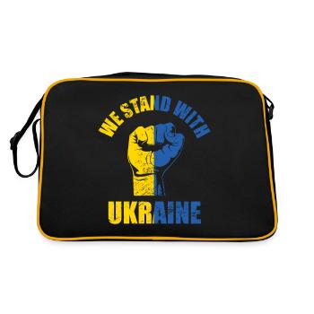 We Stand With Ukraine - Retro Bag - black/gold - Back