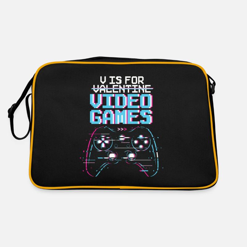 V est pour les jeux vidéo Sac Retro