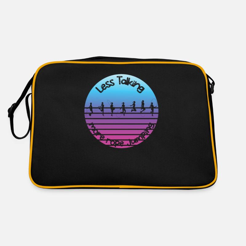 Fitness Roping - Jumping rope at sunset Retro Bag