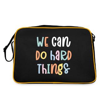 Nous pouvons faire des choses difficiles - Sac Retro - noir/or - Dos