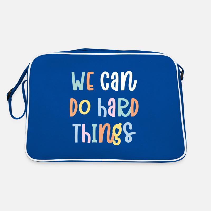 We Can Do Hard Things Retro Tasche
