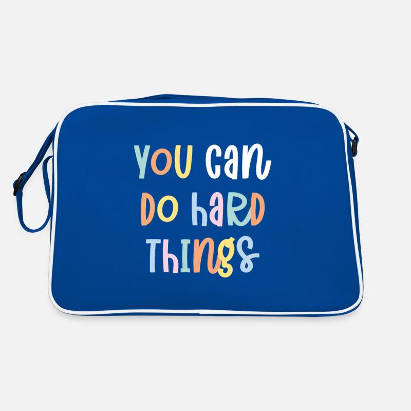 You Can Do Hard Things Retro Tasche