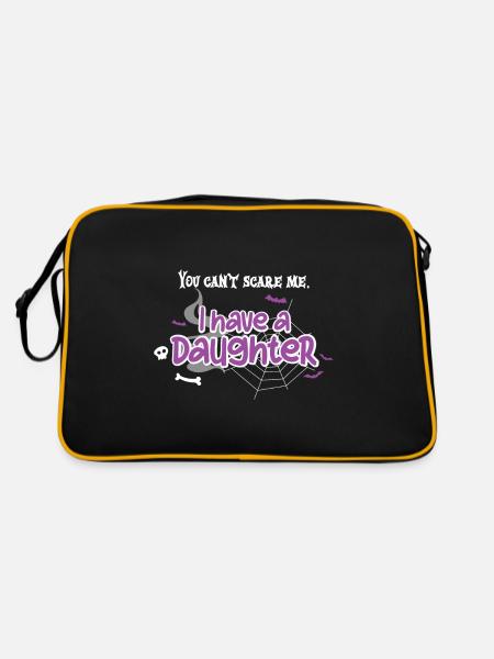 Tu ne peux pas me faire peur J’ai une fille - Sac Retro - noir/or - Dos