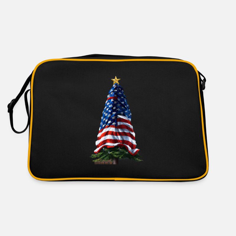 American Christmas Christmas Tree with US Retro Bag
