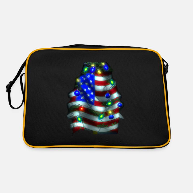 American Christmas Christmas Tree with US Retro Bag