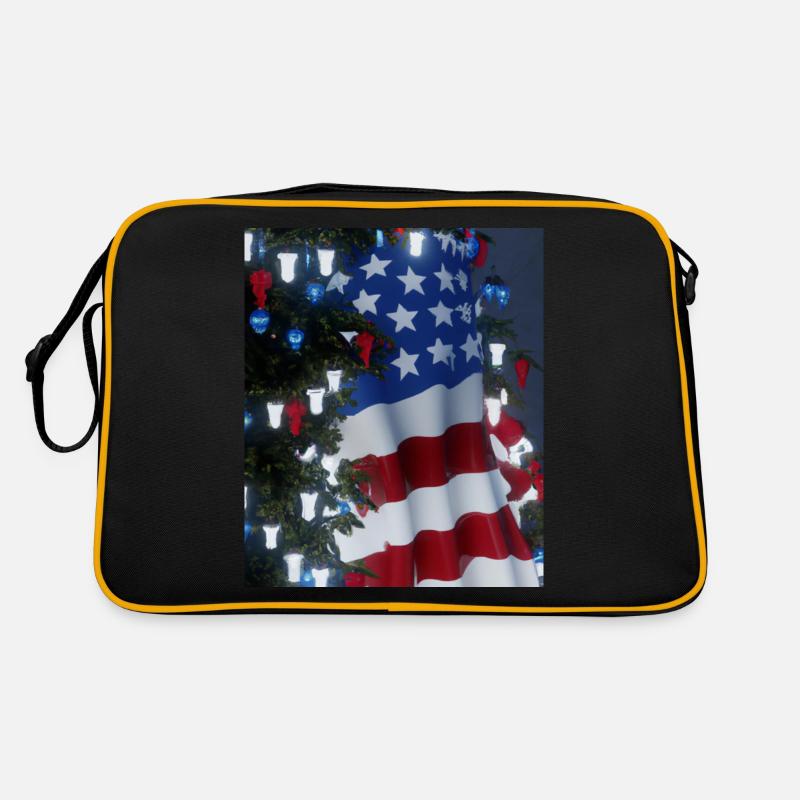 American Christmas Christmas Tree with US Retro Bag