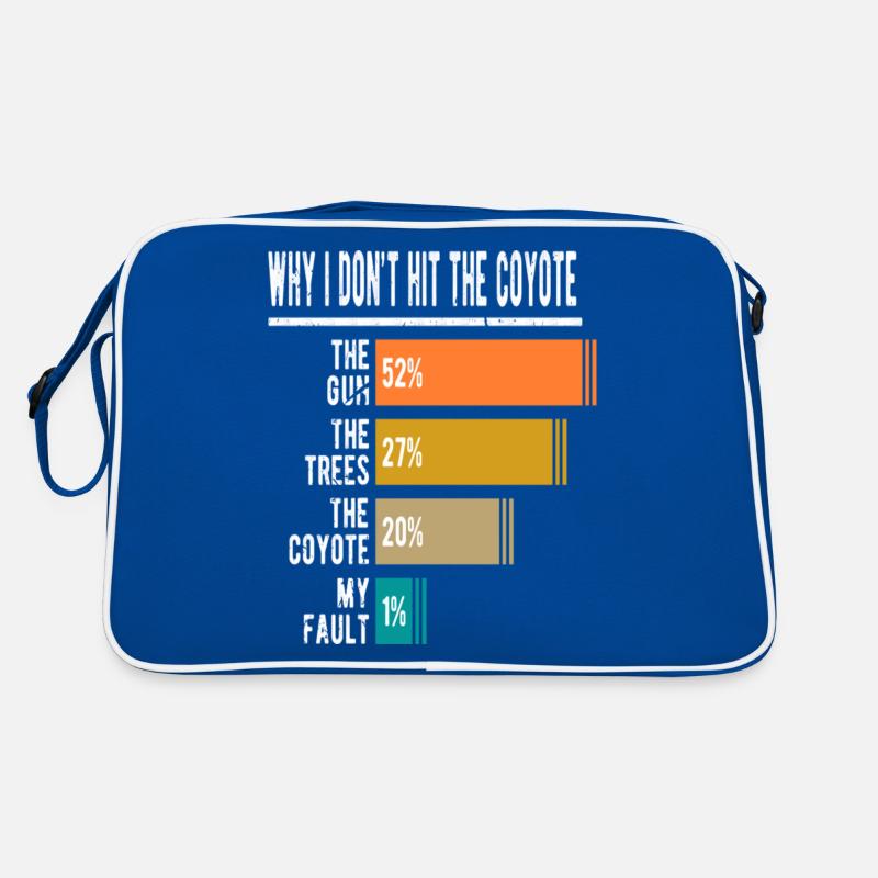 Coyote Hunter Saying Funny Coyote Hunting Retro Bag