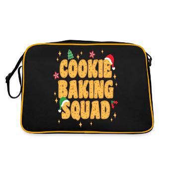 Escouade de cuisson de biscuits Noël - Sac Retro - noir/or - Dos