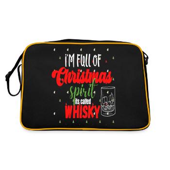 Full of Christmas Spirit Called Whisky - Retro Bag - black/gold - Back