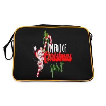 I'm Full Of Christmas Spirit - Retro Bag - black/gold - Back
