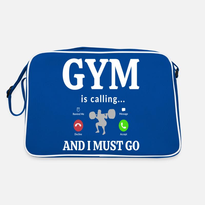 Gym is Calling and I Must Go Retro Tasche