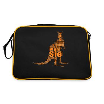 You probably like to ask unnecessary questions Boxer - Retro Bag - black/gold - Back
