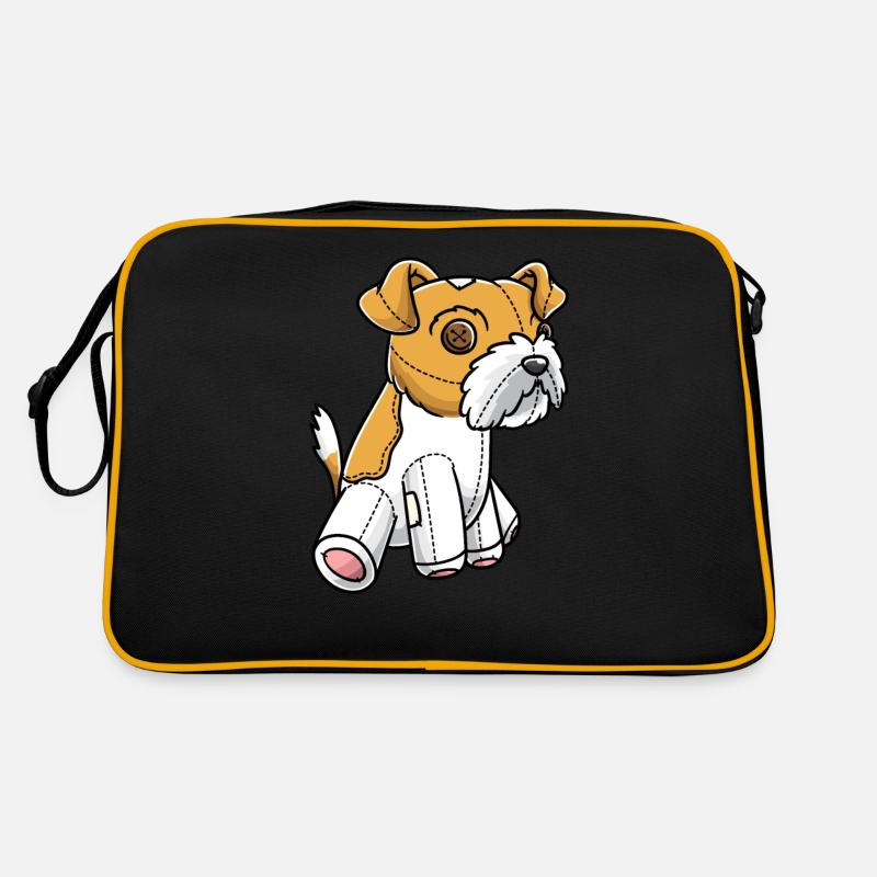 Kromfohrländer Hund Kuscheltier Retro Tasche