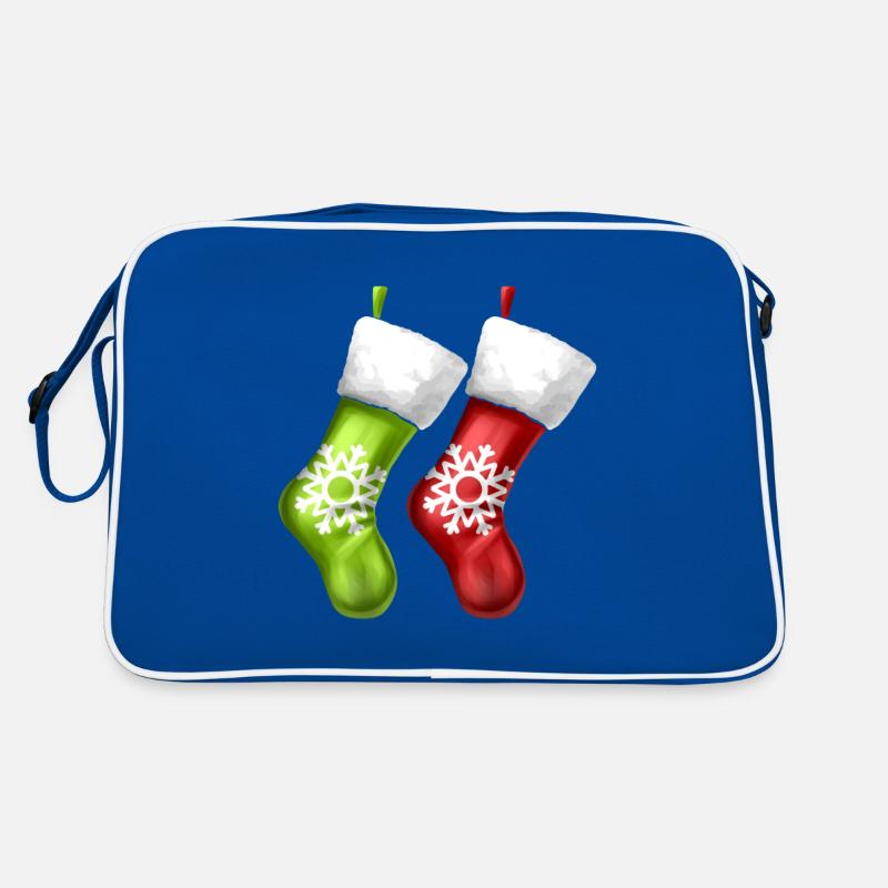 Socks On Fireplace Stockings On Chimney Christmas Retro Bag