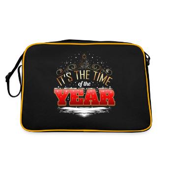 C’est la période de l’année à Noël - Sac Retro - noir/or - Dos