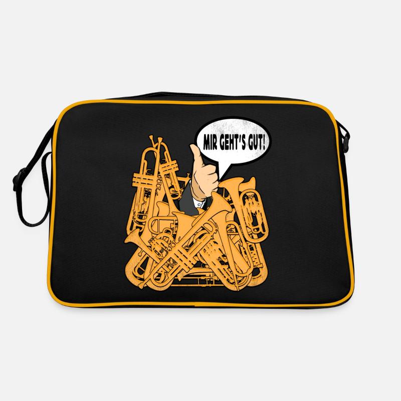 Trompete Blechblasinstrument Trompeter Retro Tasche