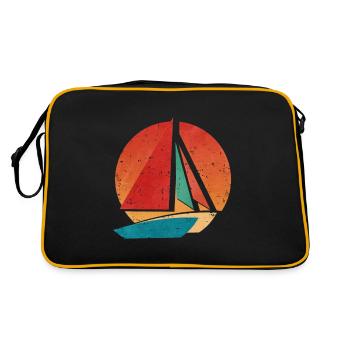 Rétro Catamaran - Sac Retro - noir/or - Dos