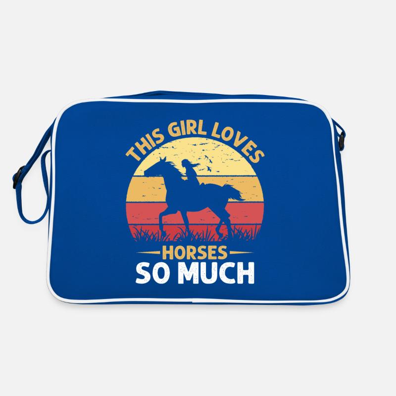 Dieses Mädchen Liebt Pferde So Sehr Retro Tasche