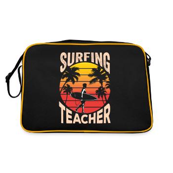 Moniteur de surf planche de surf surf surfer - Sac Retro - noir/or - Dos