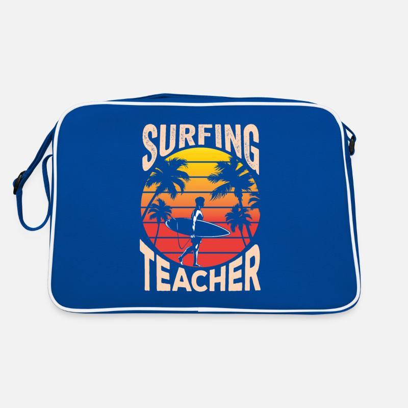 Surf Instructor Surfboard Surfing Surfing Surfer Retro Bag