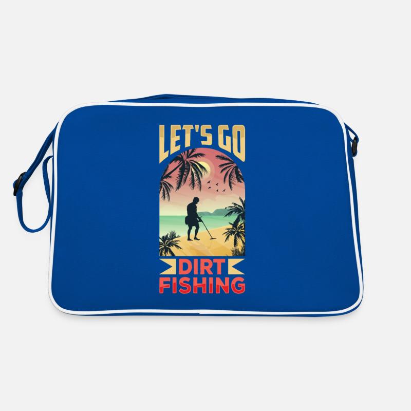 Allons à la pêche à la terre Détection de métaux Sac Retro