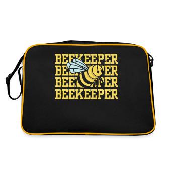 Apiculteurs Apiculteurs Apiculture Abeille mellifère - Sac Retro - noir/or - Dos